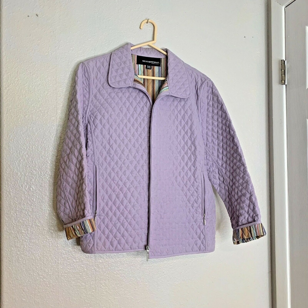 Weatherproof Garment Womens Sz XL Purple Reversibl